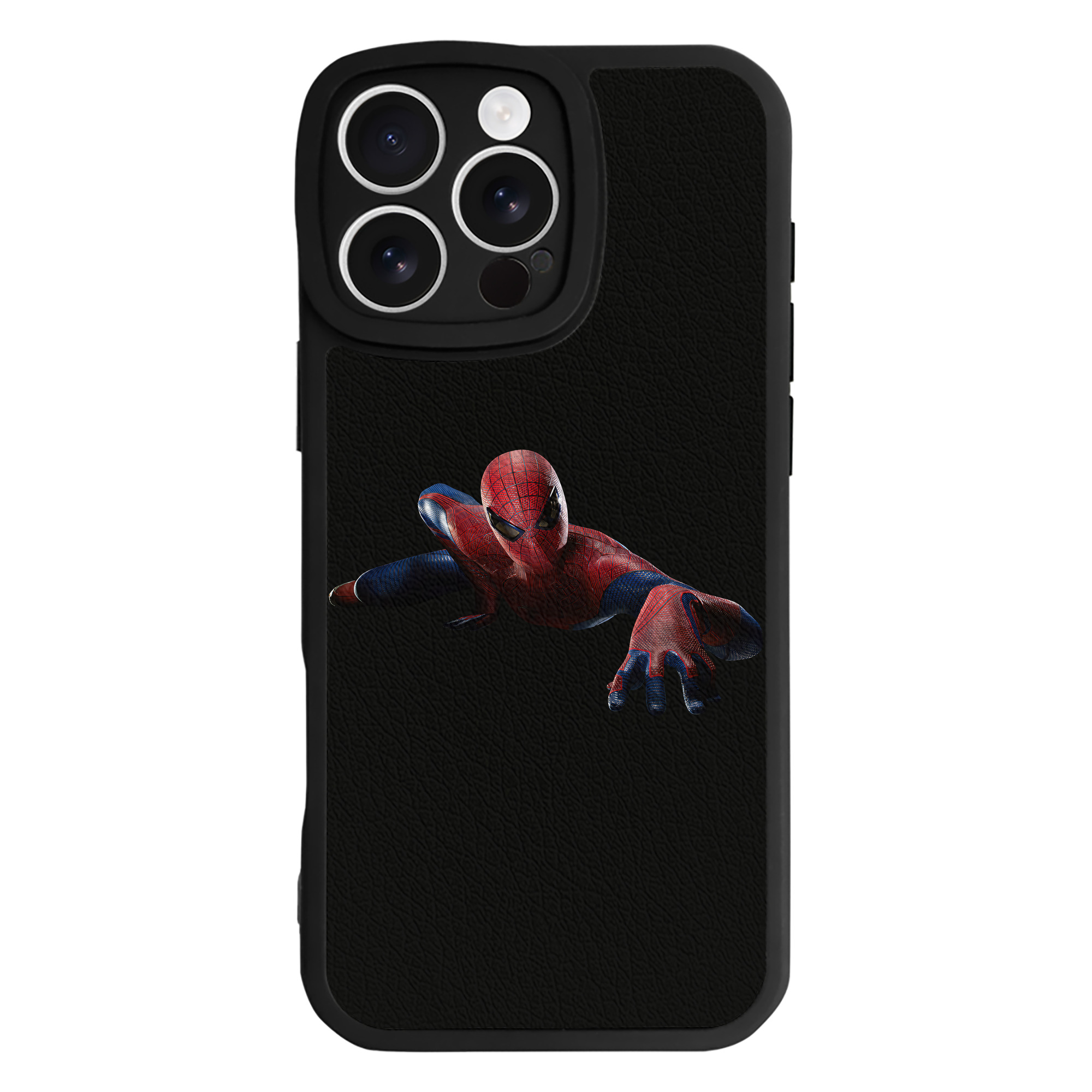 （画像用） Spider Man スパイダーマン 【iPhone 16シリーズ対応】シリコンスマホケース（レザー調） 材質：シリコン